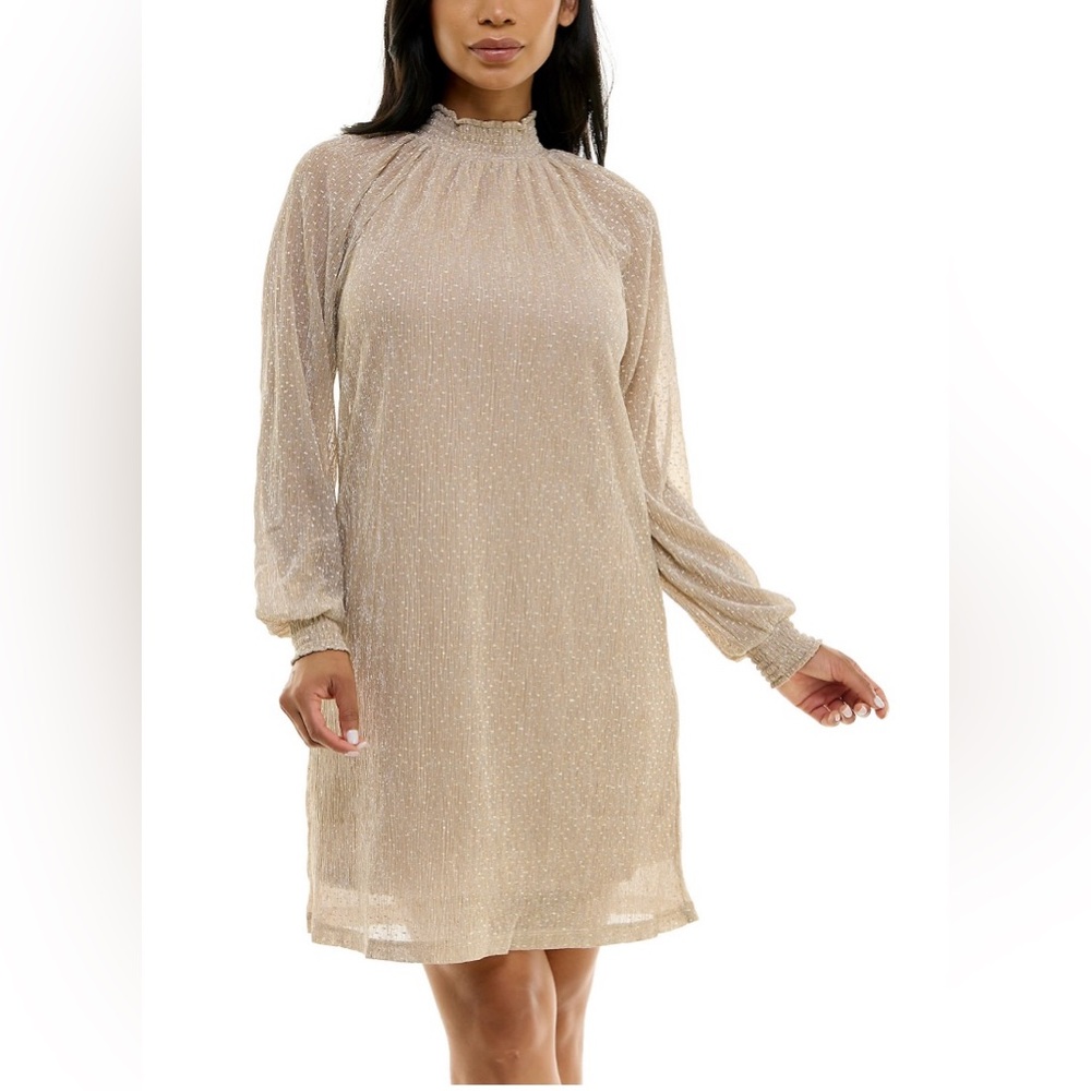 Gold Shimmer Dress XL Brand New